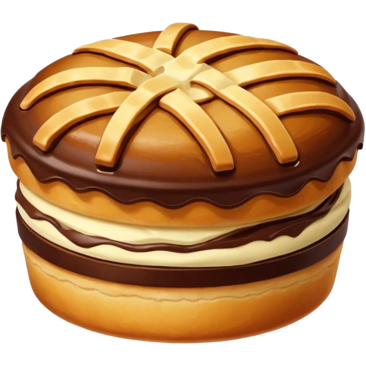 Chocolate filled pastry  emoji