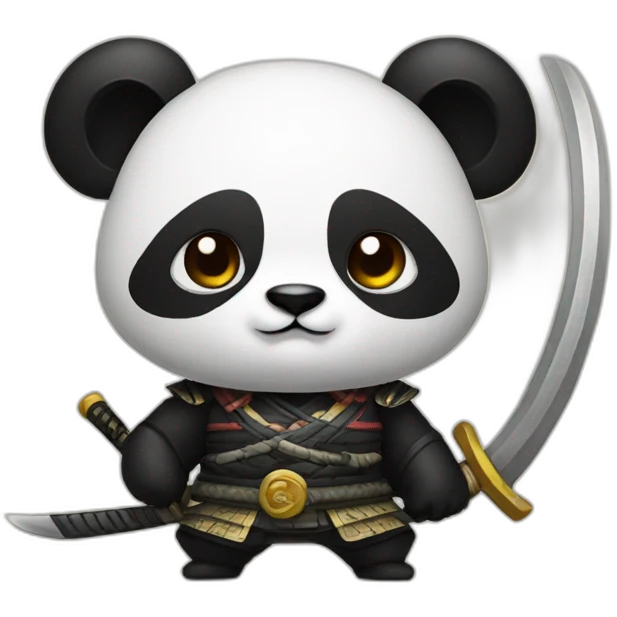 panda samurai emoji