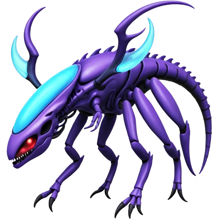 Abstract Xenomorph-Genesect-Lunala-ET-hybrid-fantasy-creature emoji