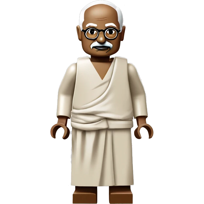 Mahatma Gandhi lego full body emoji