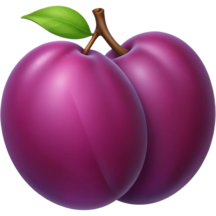 een pruim emoji