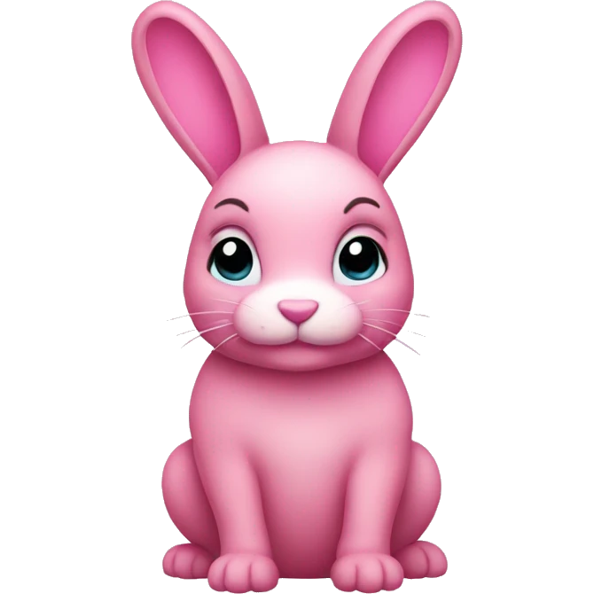 pink bunny emoji