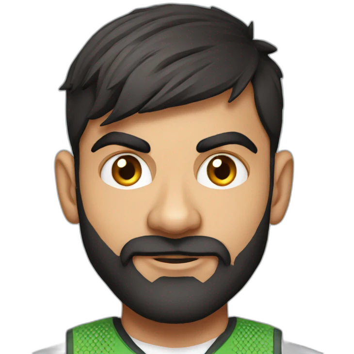 Indian cricketer virat kohli emoji