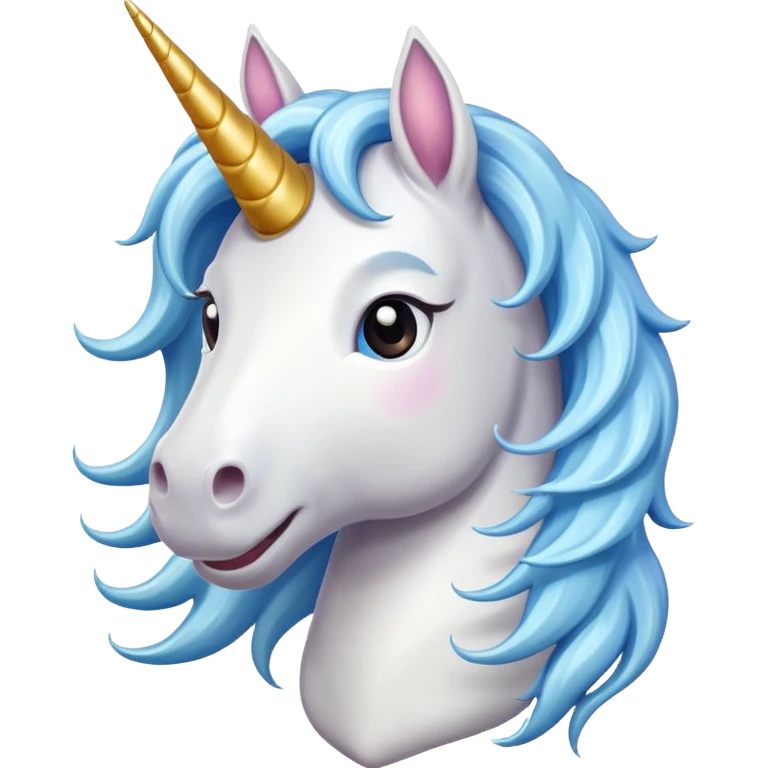 Unicorn happy emoji