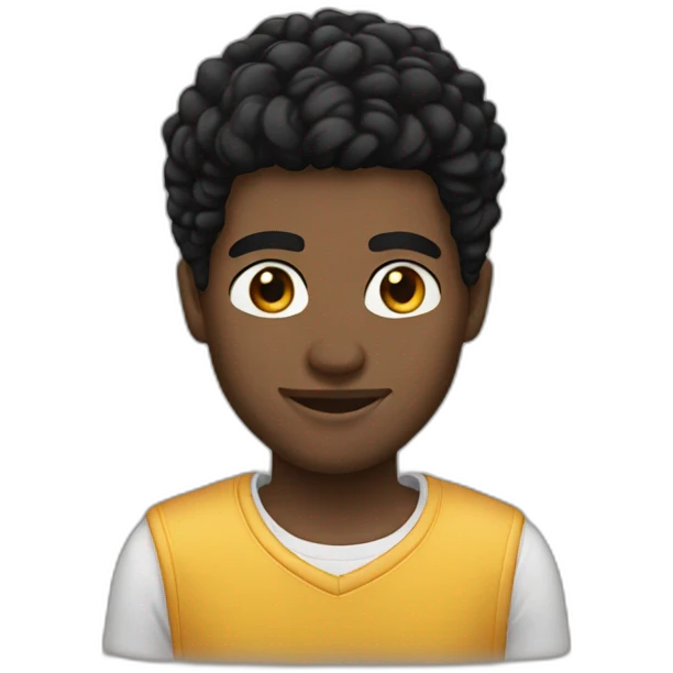 homie black hair emoji