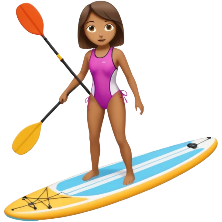 Paddleboarding girld emoji