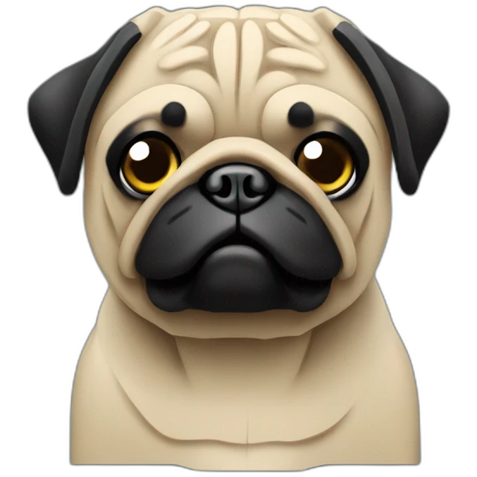 a lego pug emoji