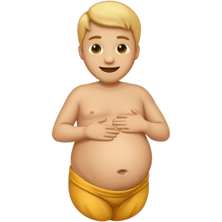 golden pregnant man emoji, sideways vertical emoji