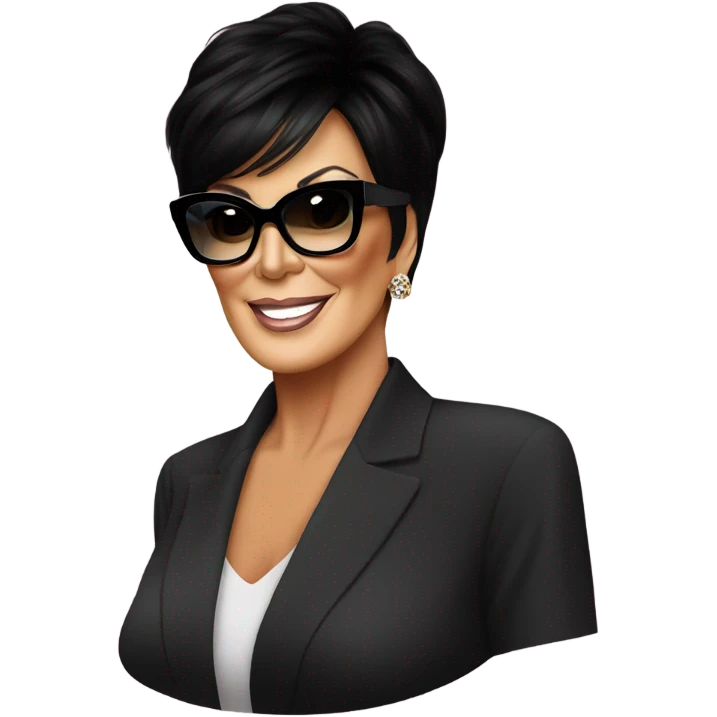 Kris Jenner with glasses  emoji