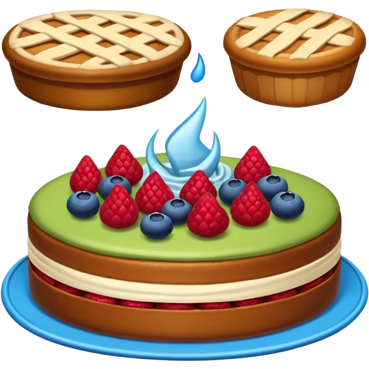 Yuvarlak mavi tek ama ınstagram'daki gibi öyle orijinal kek emoji