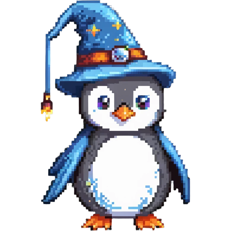 penguin wizard emoji