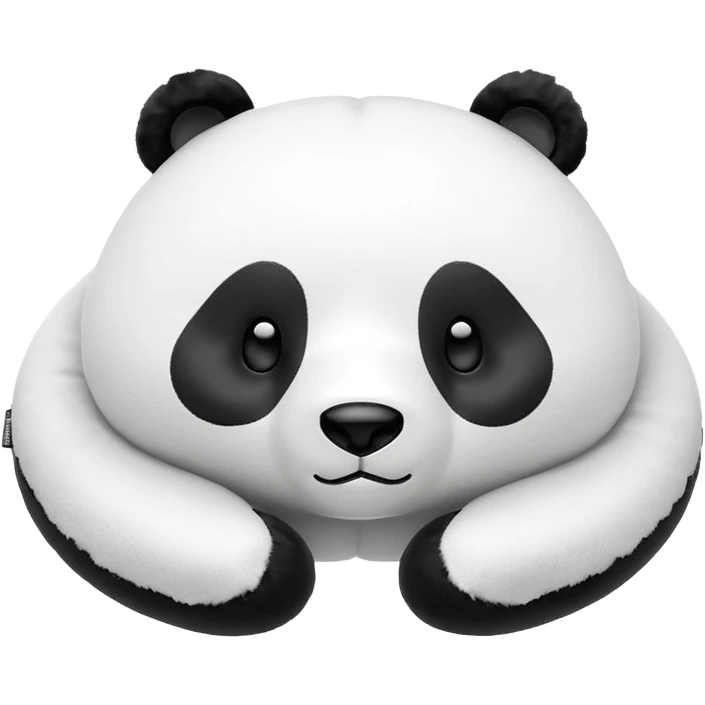 Panda We Bare Bears Neck Pillow With Hood Miniso We Bare Bears Collection U-shaped Pillow emoji