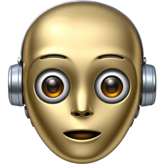 ai robot emoji, surprised expression emoji