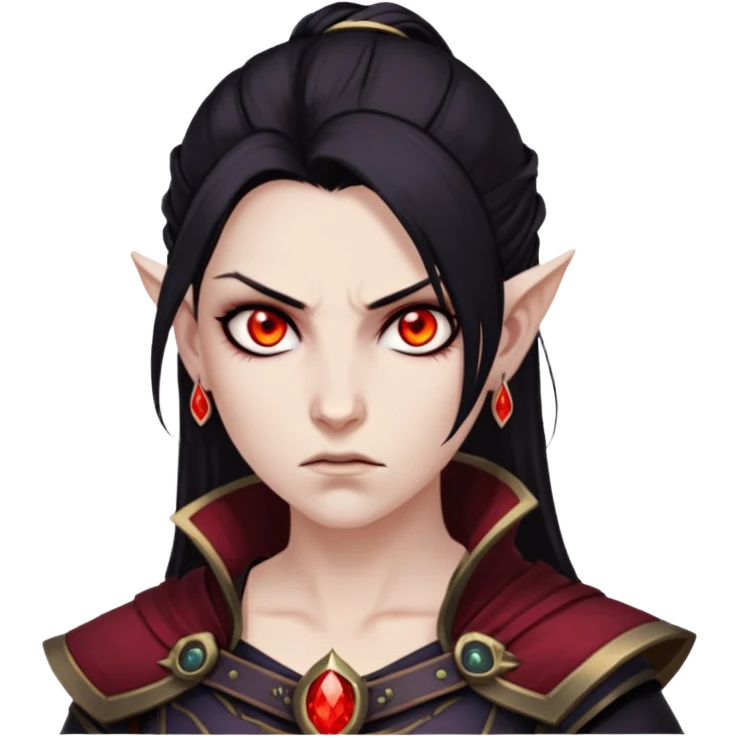 Umbralma from Baldur's Gate 3 with angry expression emoji