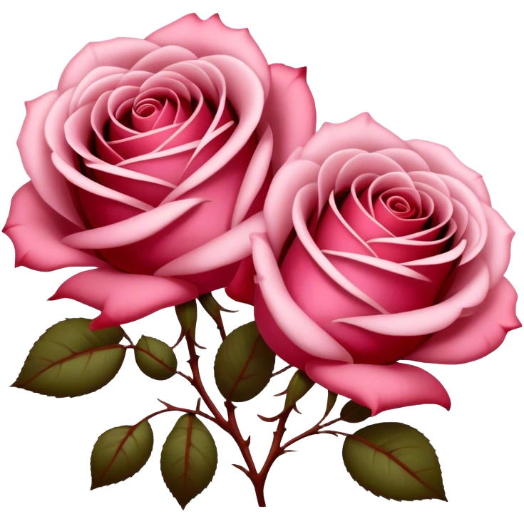 Satin Pink and Rustic Red roses intertwine, their petals blending soft elegance with deep romance. A gentle glow enhances their delicate textures, creating a timeless and dreamy scene. emoji