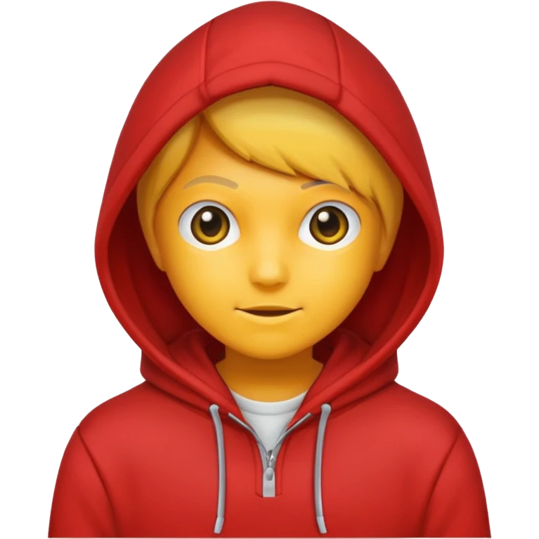 red hoodie emoji
