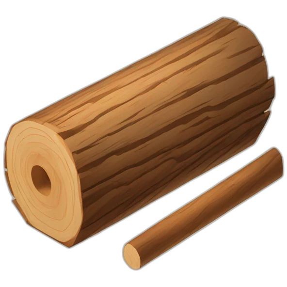 isometric book of woodworking wood logs emoji