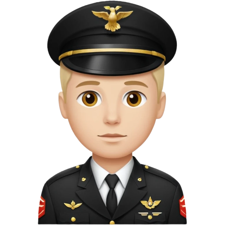 make a handsome white-skinned US soldier emoji