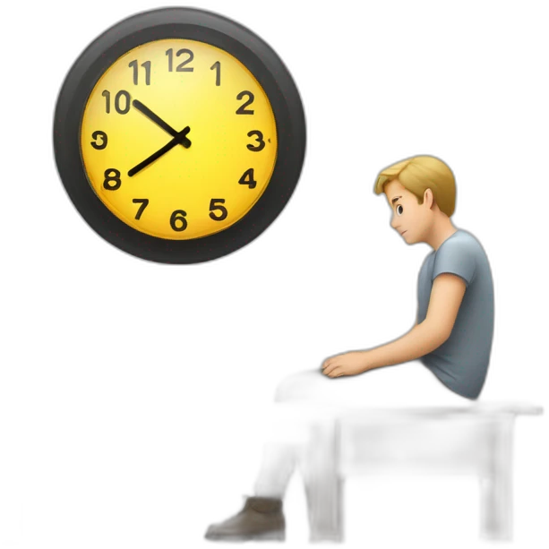 persson waiting watching clock emoji