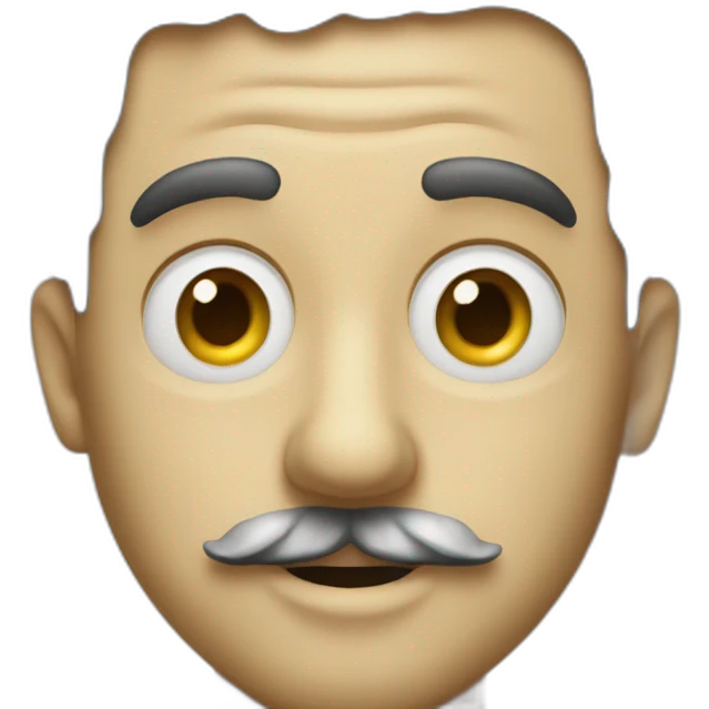 Charlie chaplin no hat emoji