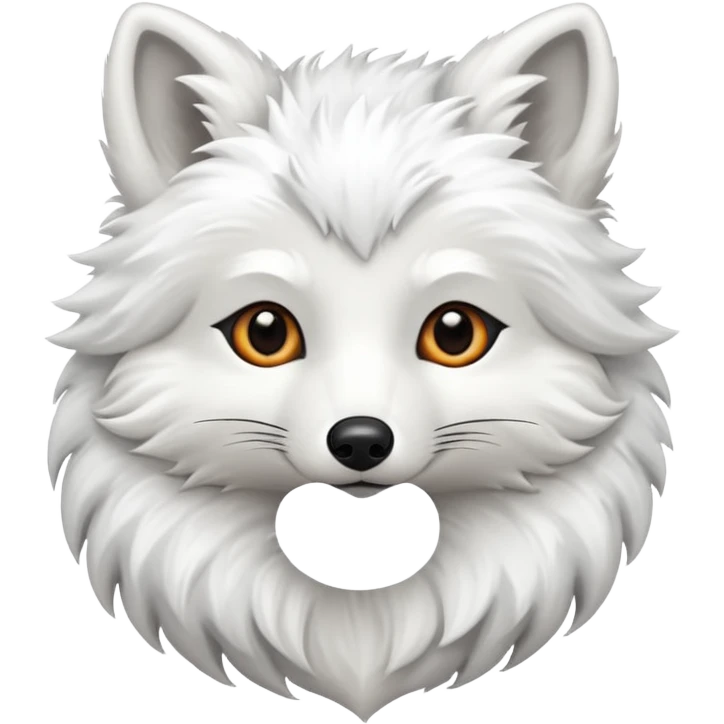 White fox emoji emoji