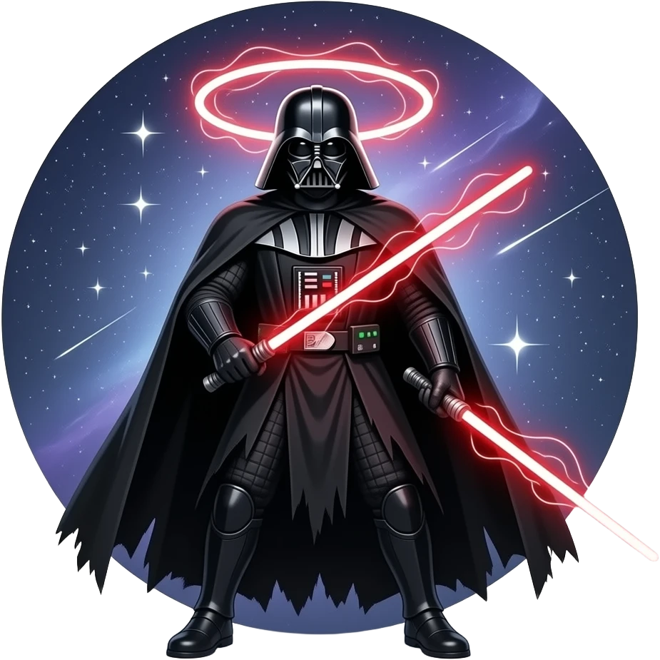 Sith Lord with sabar emoji