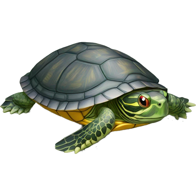 Red-eared slider turtle terrapin emoji