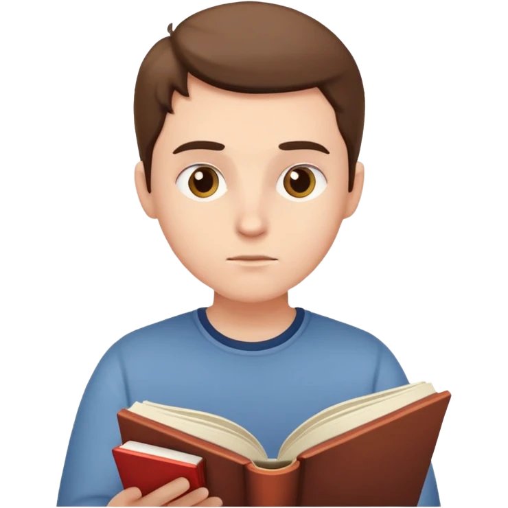 persona leyendo o escribiendo sola emoji