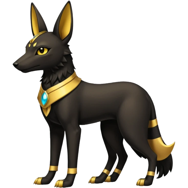 Anubis-Umbreon-fusion (full body) emoji