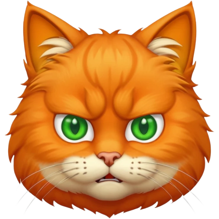 angry bird cat face emoji