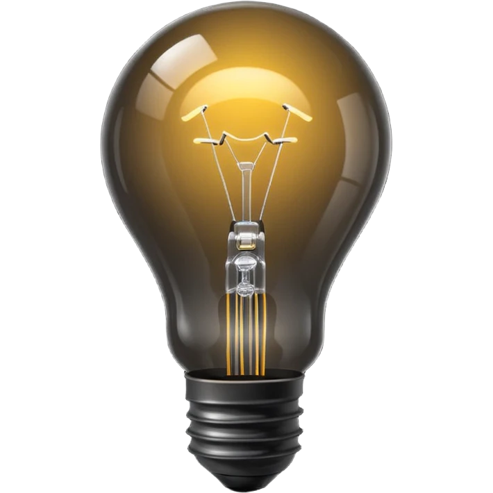 turn off light bulb emoji