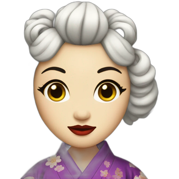 Geisha drag queen emoji