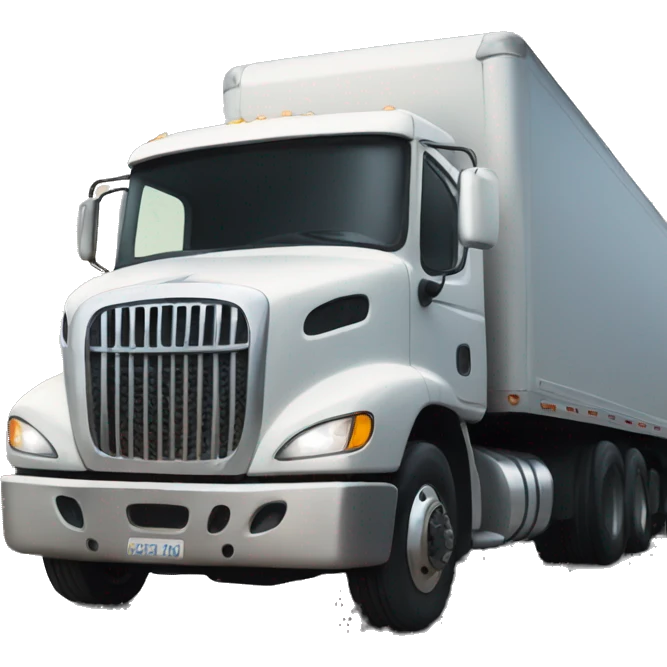 Truck driving emoji