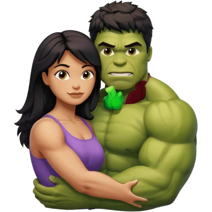 hulk namorando com mulher emoji