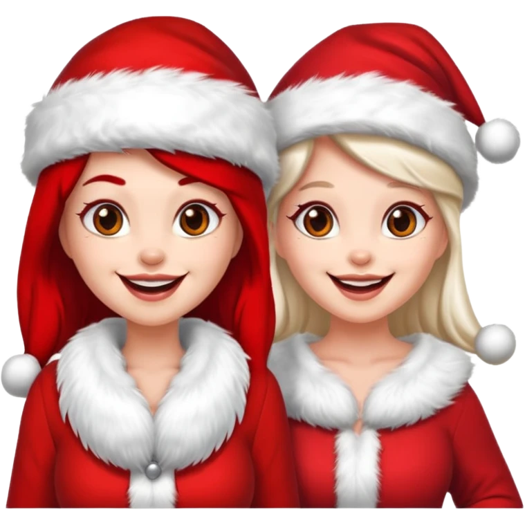 Make an emoji of a couple but as Santa Claws and female Santa Claws emoji