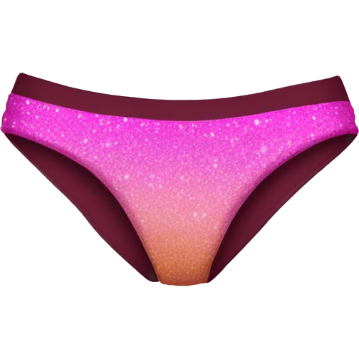 Pink ombre bikini bottoms with glitter  emoji