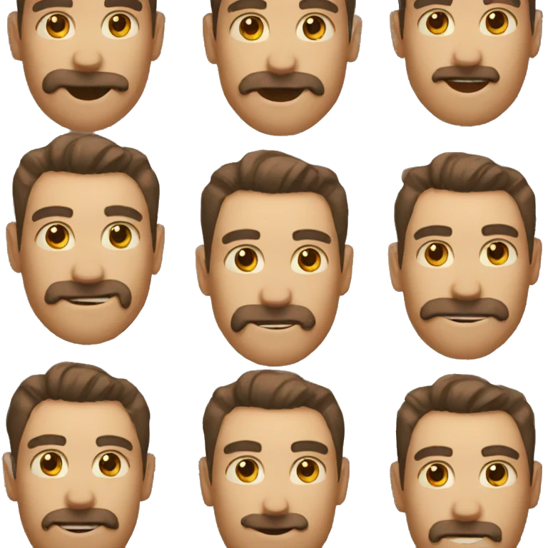   guy with no mustache emoji