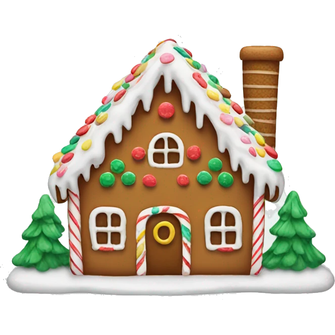 gingerbread house emoji