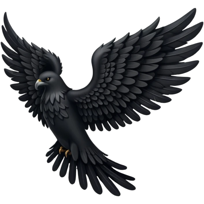 simple wing dark angel emoji