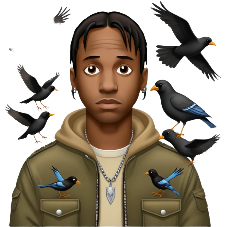 travis scott birds in the trap emoji