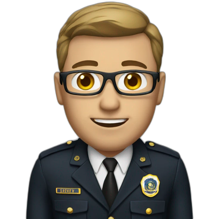 man in FBI uniform emoji