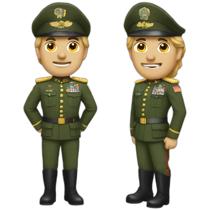 A general and army emoji
