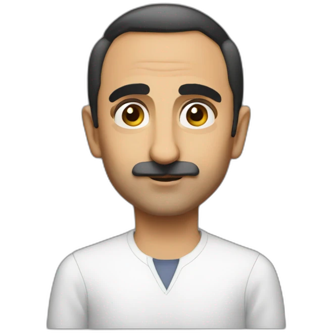 eric zemmour with a short mustache emoji