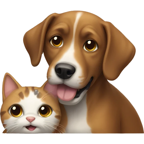 dog with cat emoji