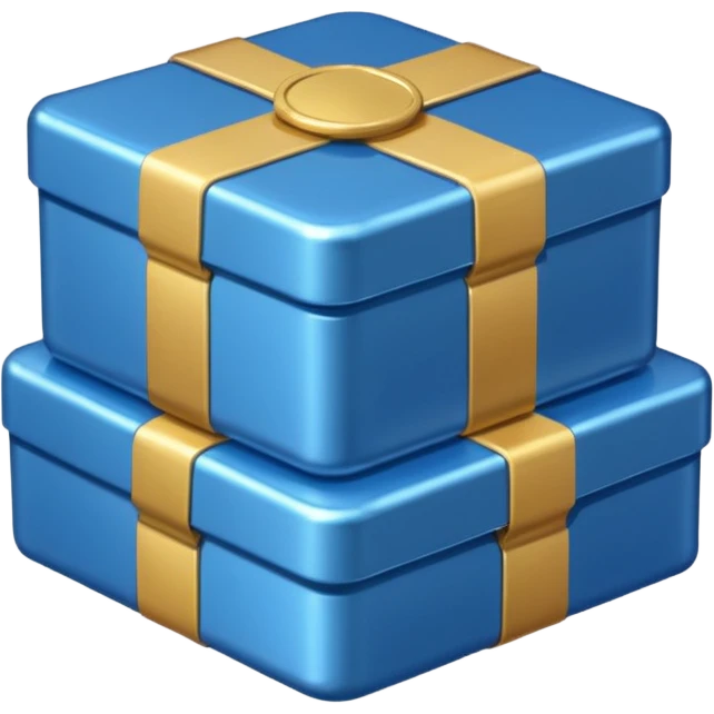 blue coins credit in a package emoji