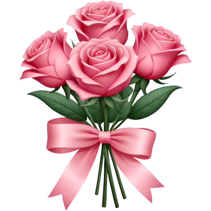 "Lush Blush Red roses wrapped in a silky Rose Quartz ribbon, their beauty enhanced by a fluttering Carnation Pink butterfly. The scene radiates romance and grace." emoji