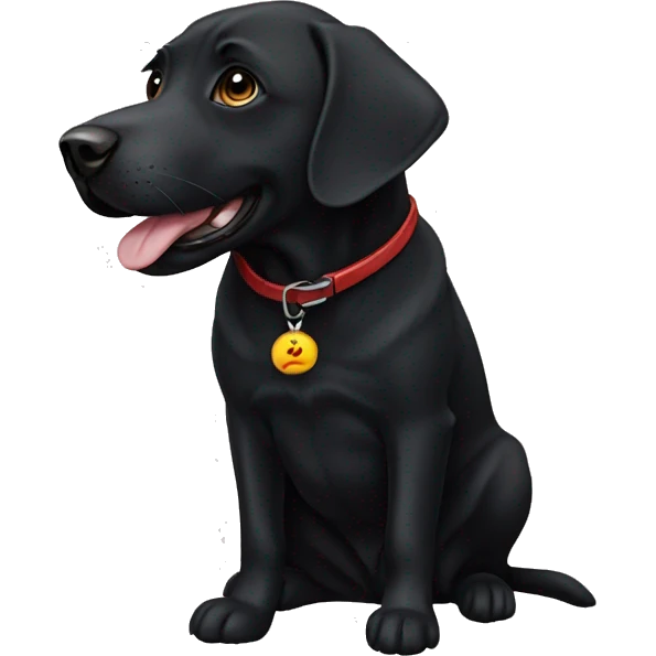 Black lab emoji
