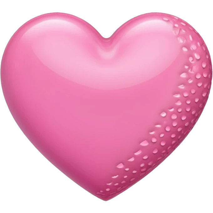 a pink heart with different styles emoji