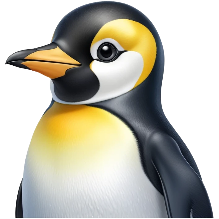 cinematic-adult-emperor-penguin-portrait-emoji,-head-tilted-playfully-and-inquisitively,-with-glossy,-pristine-plumage-accented-by-a-bright-beak-and-round,-sparkling-eyes-filled-with-curiosity,-simplified-yet-irresistibly-adorable-features,  emoji