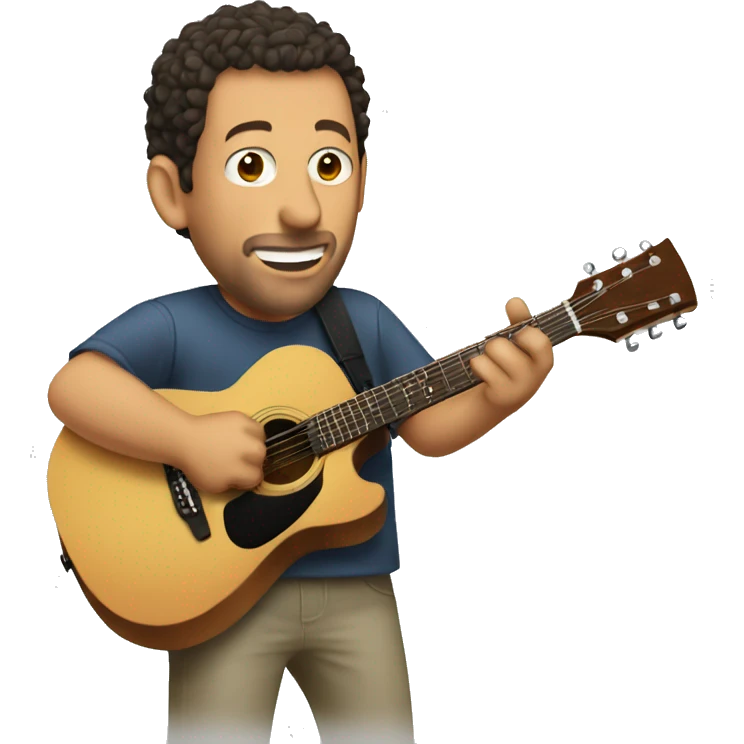 adam sandler playing guitar emoji
